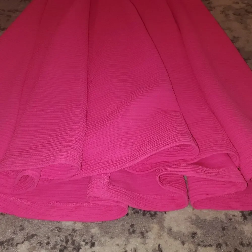 Leslie Fay Pink A line Dress || sz4 || EUC - Picture 7 of 14